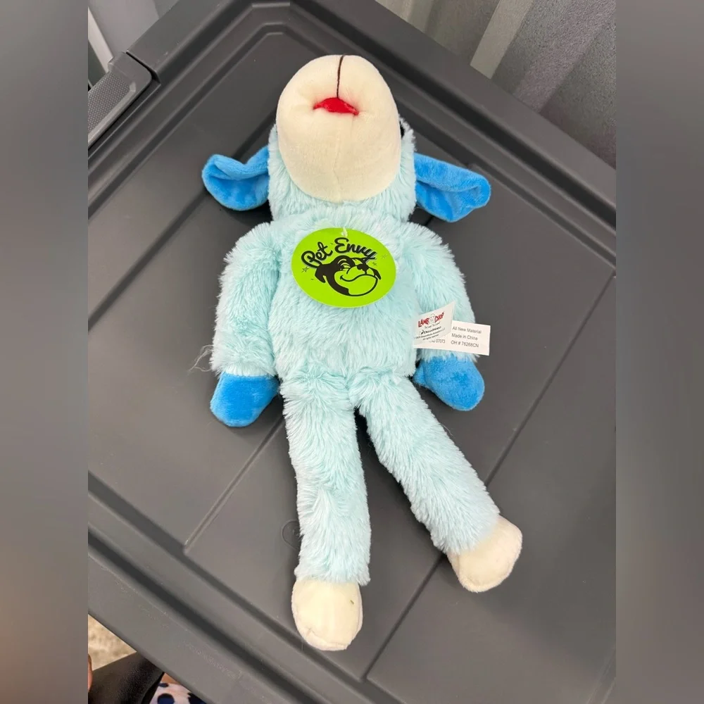 Dog Plush Lamb Chop Soft Toy in Blue NWT